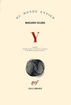 Couverture du livre « Y » de Marjorie Celona aux éditions Gallimard