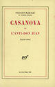 Couverture du livre « Casanova ou l'anti-don juan » de Félicien Marceau aux éditions Gallimard (patrimoine Numerise)