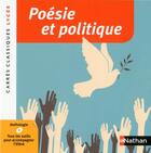 Couverture du livre « Poésie et politique » de  aux éditions Nathan