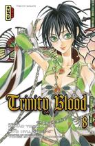 Couverture du livre « Trinity blood Tome 8 » de Sunao Yoshida et Kiyo Kyujo aux éditions Kana