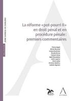 Couverture du livre « La réforme pot-pourri II en droit pénal : premiers commentaires » de  aux éditions Anthemis
