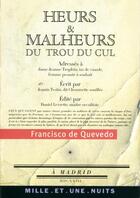 Couverture du livre « Heurs & malheurs du trou du cul » de Francisco De Quevedo aux éditions Mille Et Une Nuits