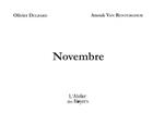 Couverture du livre « Novembre » de Olivier Delbard et Anouk Van Renterghem aux éditions Atelier Des Noyers
