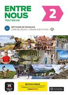 Couverture du livre « Entre nous 2 ; FLE ; livre de l'élève + cahier d'activités ; A2 » de  aux éditions La Maison Des Langues