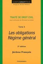 Couverture du livre « Droit civil t.4 : les obligations » de Jerome Francois aux éditions Economica