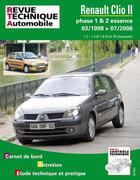 Couverture du livre « Renault clio ii - phase 1 & 2 essence, 03-1998 > 07-2006 » de Etai aux éditions Etai