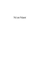 Couverture du livre « Ne en neant » de Quentin Mercier aux éditions Editions Le Manuscrit