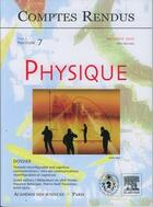 Couverture du livre « Comptes rendus academie des sciences physique tome 7 fasc 7 septembre 2006towards reconfigurable and » de Bellanger aux éditions Lavoisier Diff