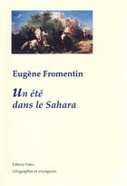 Couverture du livre « Un été dans le Sahara » de Eugene Fromentin aux éditions Paleo