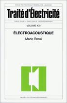 Couverture du livre « Electroacoustique » de Rossi aux éditions Ppur