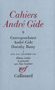 Couverture du livre « Correspondance ; juin 1918 - décembre 1924 » de Gide Andre et Dorothy Bussy aux éditions Gallimard (patrimoine Numerise)