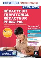 Couverture du livre « Réussite concours : Rédacteur territorial, rédacteur principal ; Externe, interne, 3e voie et examens professionnels, Catégorie B ; Tout-en-un ! (édition 2025/2026) » de Christine Drapp et Mickaël Mulero aux éditions Foucher