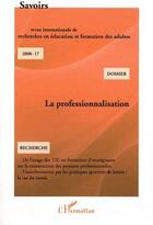 Couverture du livre « La professionnalisation » de  aux éditions Editions L'harmattan