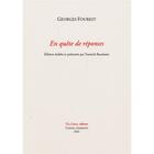 Couverture du livre « En quete de reponses » de Georges Fourest aux éditions Du Lerot