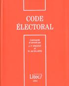 Couverture du livre « Code electoral ; edition 2002 » de Jean-Yves Vincent et Michel De Viliers aux éditions Lexisnexis