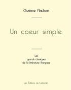 Couverture du livre « Un coeur simple de Gustave Flaubert (édition grand format) » de Gustave Flaubert aux éditions Editions Du Cenacle