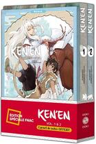 Couverture du livre « Ken'en - comme chien et singe - pack special vol. 01 et 02 + carnet de notes offert » de Ichimura/Fuetsudo aux éditions Bamboo