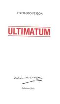 Couverture du livre « Ultimatum » de Fernando Pessoa aux éditions Unes