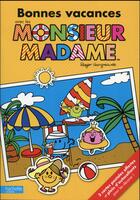 Couverture du livre « Bonnes vacances avec les Monsieur Madame » de Roger Hargreaves aux éditions Hachette Jeunesse