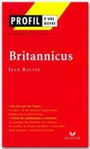 Couverture du livre « Britannicus, de Jean Racine » de Laurence Levy-Delpla aux éditions Hatier