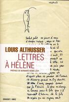 Couverture du livre « Lettres à Hélène » de Louis Althusser aux éditions Grasset