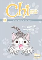 Couverture du livre « Chi ; une vie de chat Tome 15 : un invité surprise » de Kanata Konami et Jerome Cousin et Petronille aux éditions Glenat Jeunesse