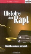 Couverture du livre « Histoire D'Un Rapt » de Henry Gilles aux éditions Cheminements