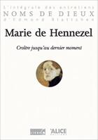 Couverture du livre « Croitre jusqu'au dernier moment » de Marie De Hennezel aux éditions Alice