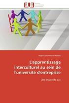 Couverture du livre « L'apprentissage interculturel au sein de l'universite d'entreprise - une etude de cas » de Drummond Abdala V. aux éditions Editions Universitaires Europeennes