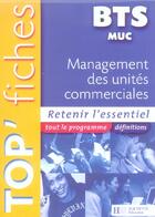Couverture du livre « MANAGEMENT DES UNITES COMMERCIALES » de Larue et Colombari et Besson aux éditions Hachette Education