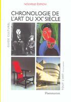 Couverture du livre « Chronologie de l'art du xxeme siecle (ne) » de Michel Draguet aux éditions Flammarion