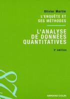 Couverture du livre « L'analyse de données quantitatives » de Olivier Martin aux éditions Armand Colin