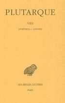 Couverture du livre « Vies Tome 13 » de Plutarque aux éditions Belles Lettres