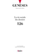 Couverture du livre « Geneses, n.126 (2022-1) » de  aux éditions Belin