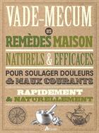 Couverture du livre « Vade-mecum des remèdes maison, naturels & efficaces » de Brigitte Mars aux éditions Artemis