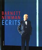 Couverture du livre « Écrits » de Barnett Newman aux éditions Macula