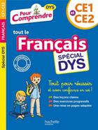 Couverture du livre « Francais ce1-ce2 dyslexie » de Bremont Laure aux éditions Hachette Education