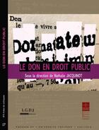 Couverture du livre « Le don en droit public » de  aux éditions Ifr