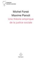 Couverture du livre « Une théorie empirique de la justice sociale » de Forse M/Parodi M aux éditions Hermann