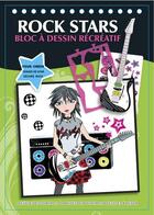 Couverture du livre « Rock stars ; mini bloc à dessin récréatif » de  aux éditions Cerise Bleue