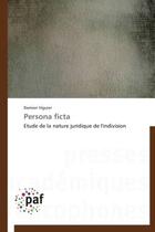 Couverture du livre « Persona ficta » de Damien Viguier aux éditions Presses Academiques Francophones