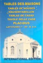 Couverture du livre « Table des maisons placidus » de  aux éditions Ensro