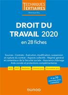 Couverture du livre « Droit du travail ; en 28 fiches (édition 2020) » de Veronique Roy aux éditions Dunod