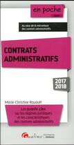 Couverture du livre « Contrats administratifs (édition 2017/2018) » de Marie-Christine Rouault aux éditions Gualino