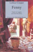 Couverture du livre « Fenny » de Lettice Cooper aux éditions Rivages