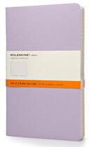 Couverture du livre « Cahier pastel set de 3 grand format ligné » de Moleskine aux éditions Moleskine Papet