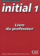 Couverture du livre « Initial 1 livre prof en euros » de Poisson-Quinton/Sala aux éditions Cle International