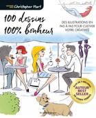 Couverture du livre « 100 dessins 100% bonheur » de Christopher Hart aux éditions De Saxe