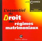 Couverture du livre « Regime matrimoniaux » de Renault-Brahinsky Co aux éditions Gualino