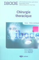 Couverture du livre « Chirurgie thoracique » de  aux éditions Estem